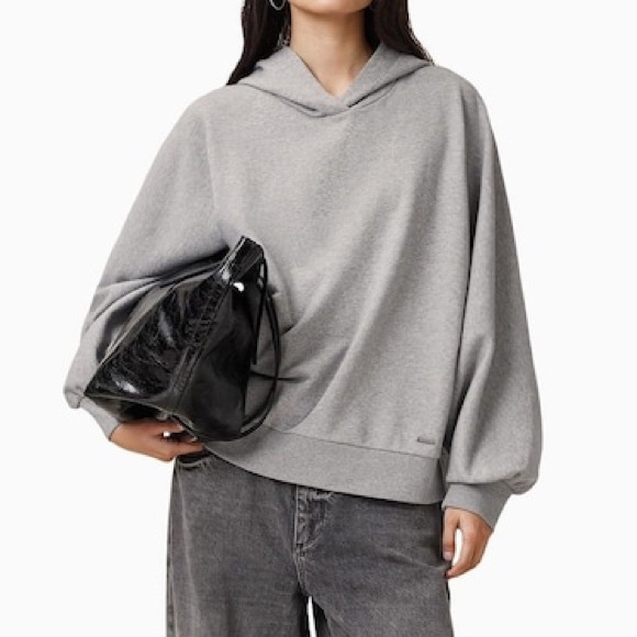 All Saints Tops - NWOT AllSaints Grey Artia Hoodie Size Small